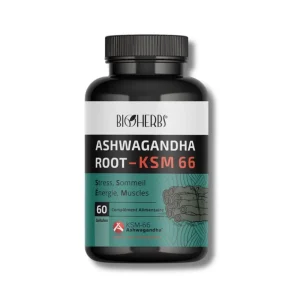 BIOHERBS - ASHWAGANDAH ROOT KSM-66 BOITE DE 60