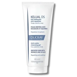 DUCRAY KELUAL DS GEL NETTOYANT ANTI-SQUAMES APAISANT VISAGE SOURCILS CORPS 200ML
