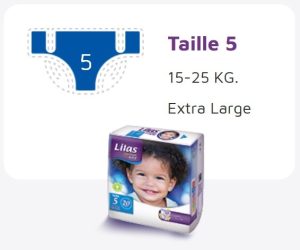 LILAS CONFORT MAX ACTIF COUCHE BB 15-25 KG 20 PIECES