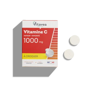 VITAVEA ACEROLA BIO 1000 MG VITAMINE C 24 COMPRIMES A CROQUER