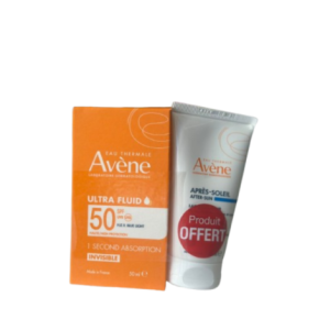 AVENE ECRAN ULTRA FLUID INVISIBLE SPF50+ 50ML + APRES SOLEIL OFFERT