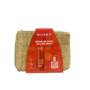TROUSSE NUXE SUN SERUM EN STICK SOLAIRE SPF50+ + HUILE PRODIGIEUSE FLORALE 10ML