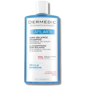 DERMEDIC CAPILARTE Shampooing Sebu Balance Cheveux Gras 300ML