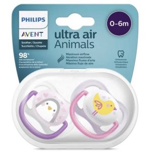 Avent 2 Mini Sucettes Nouveau-Né 0-2 Mois
