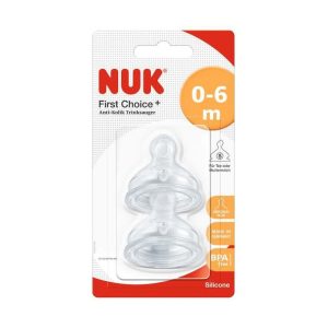 NUK 2 tetine nature sens L
