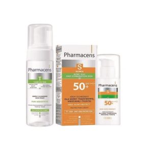 PHARMACERIS PACK ECRAN MEDI ACNE+MOUSSE NETTOYANTE T OFFERTE